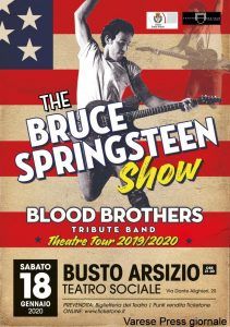 Busto Arsizio, omaggio a Bruce Springsteen al Teatro Sociale con i "Blood Brothers"