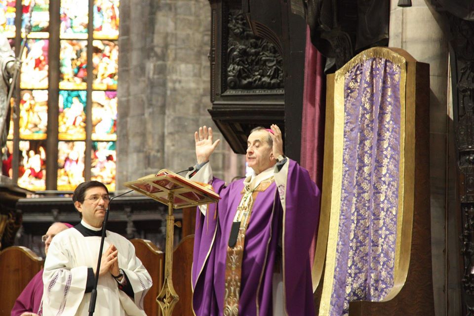 Milano: Messa in Duomo con l'Arcivescovo nella V^Domenica di Quaresima